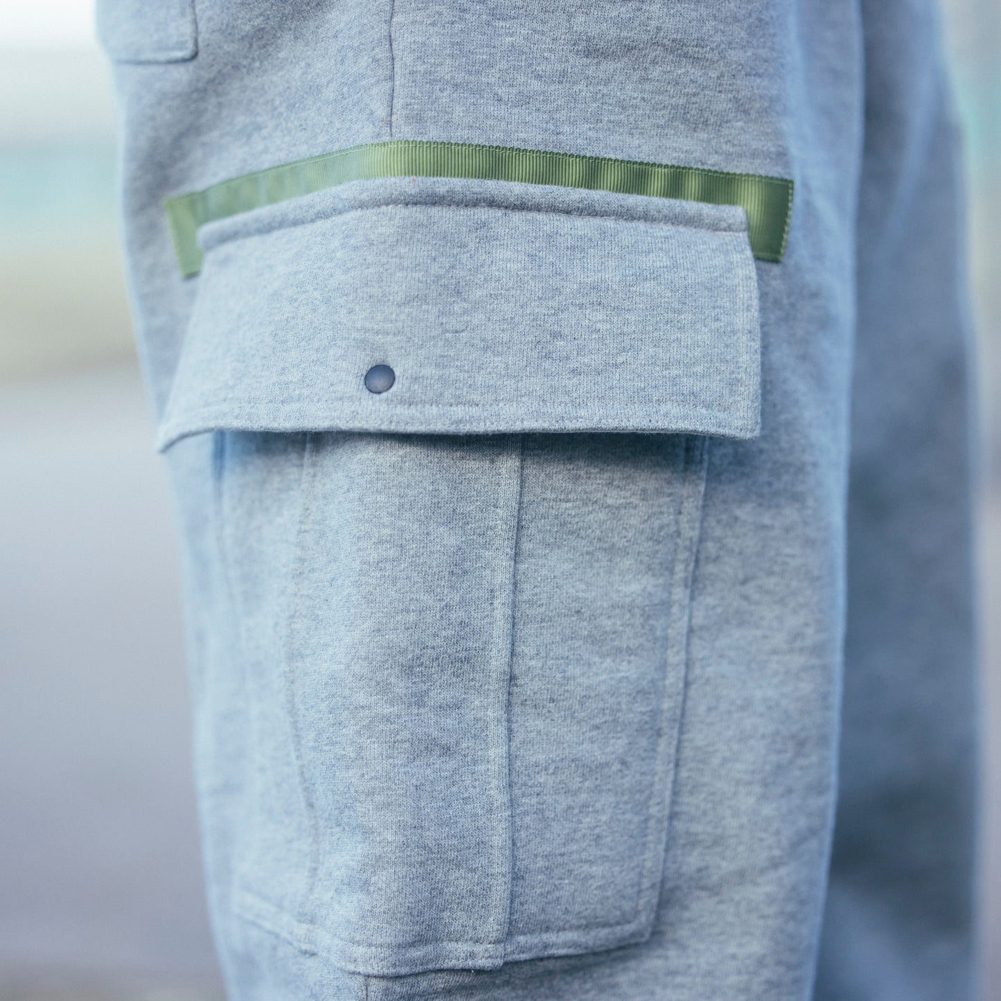 sweat cargo pants gray