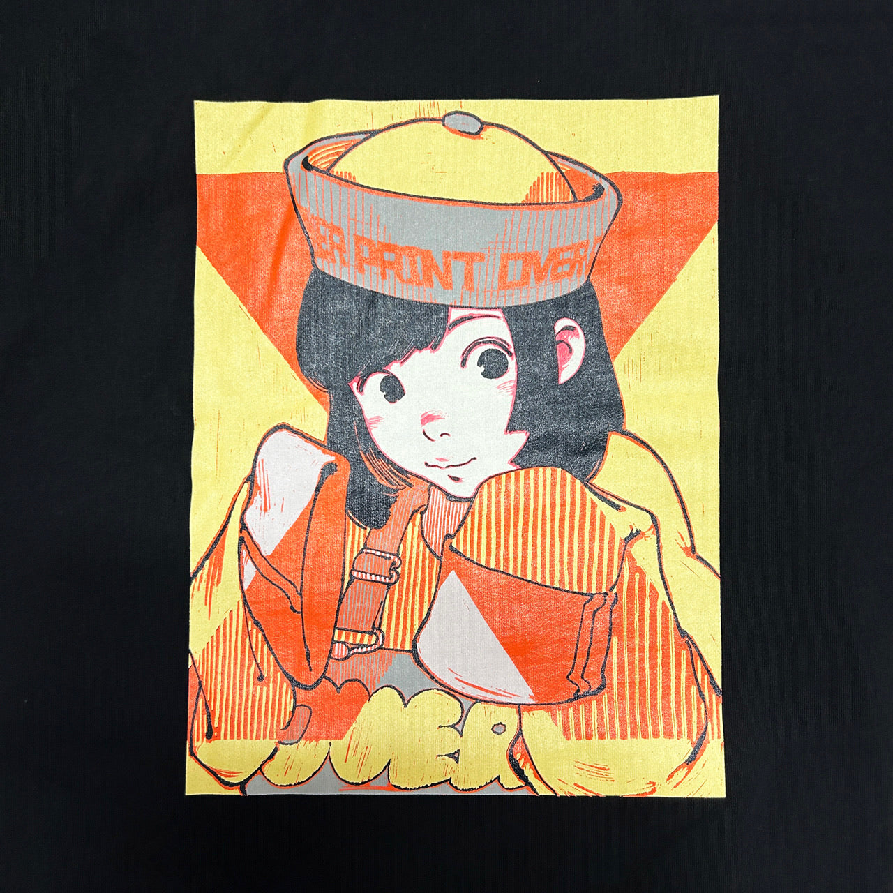 POP ART back pile sweatshirts Ver:15 black