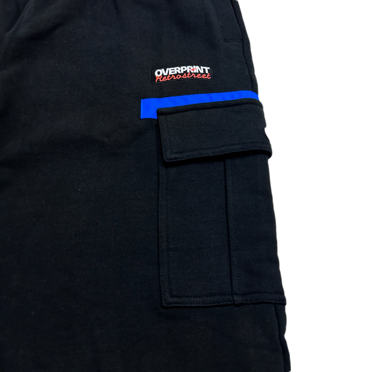 sweat cargo pants black