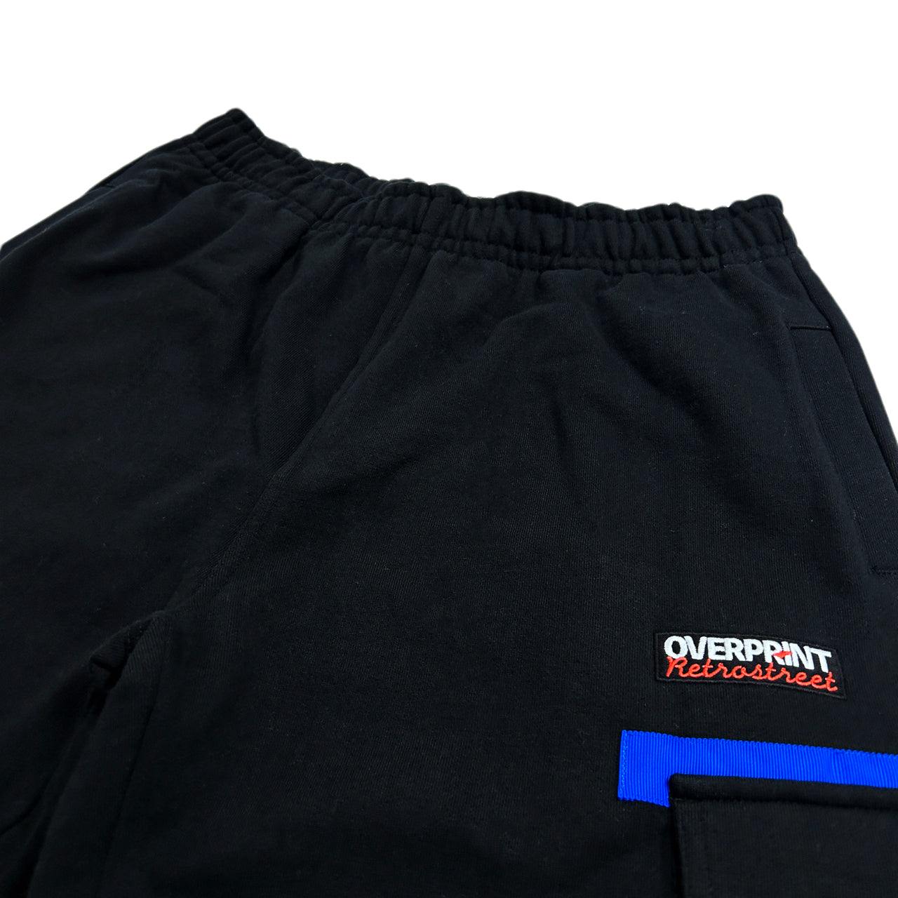 sweat cargo pants black