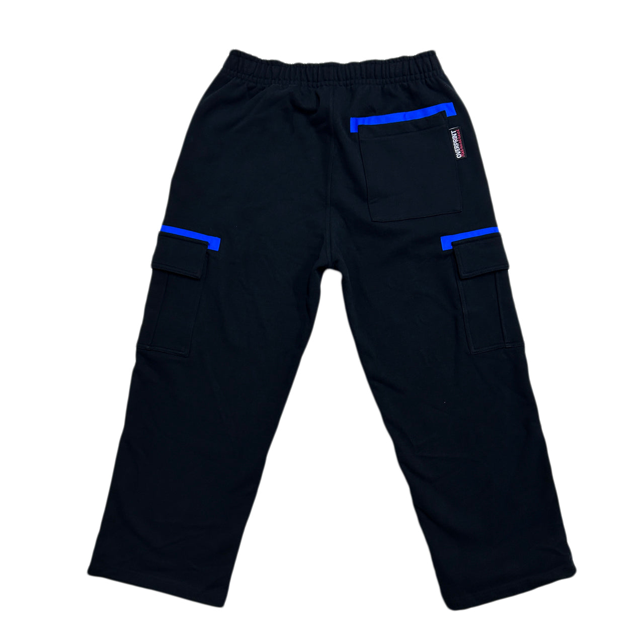 sweat cargo pants black