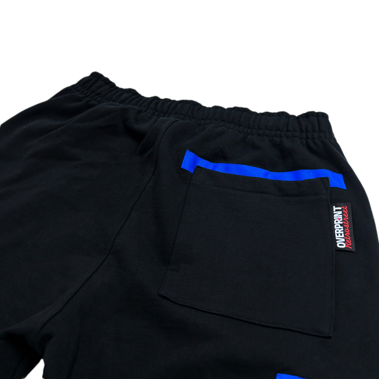 sweat cargo pants black